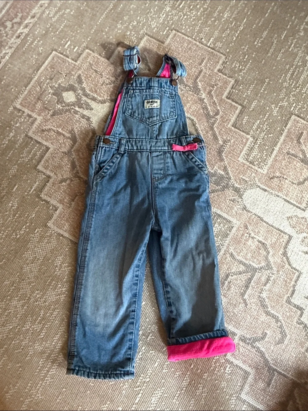 Fleece lined OshKosh Overalls Toddler 3T